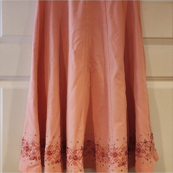 Dialogue pink bead detail midi skirt size 4 - Picture 5 of 6